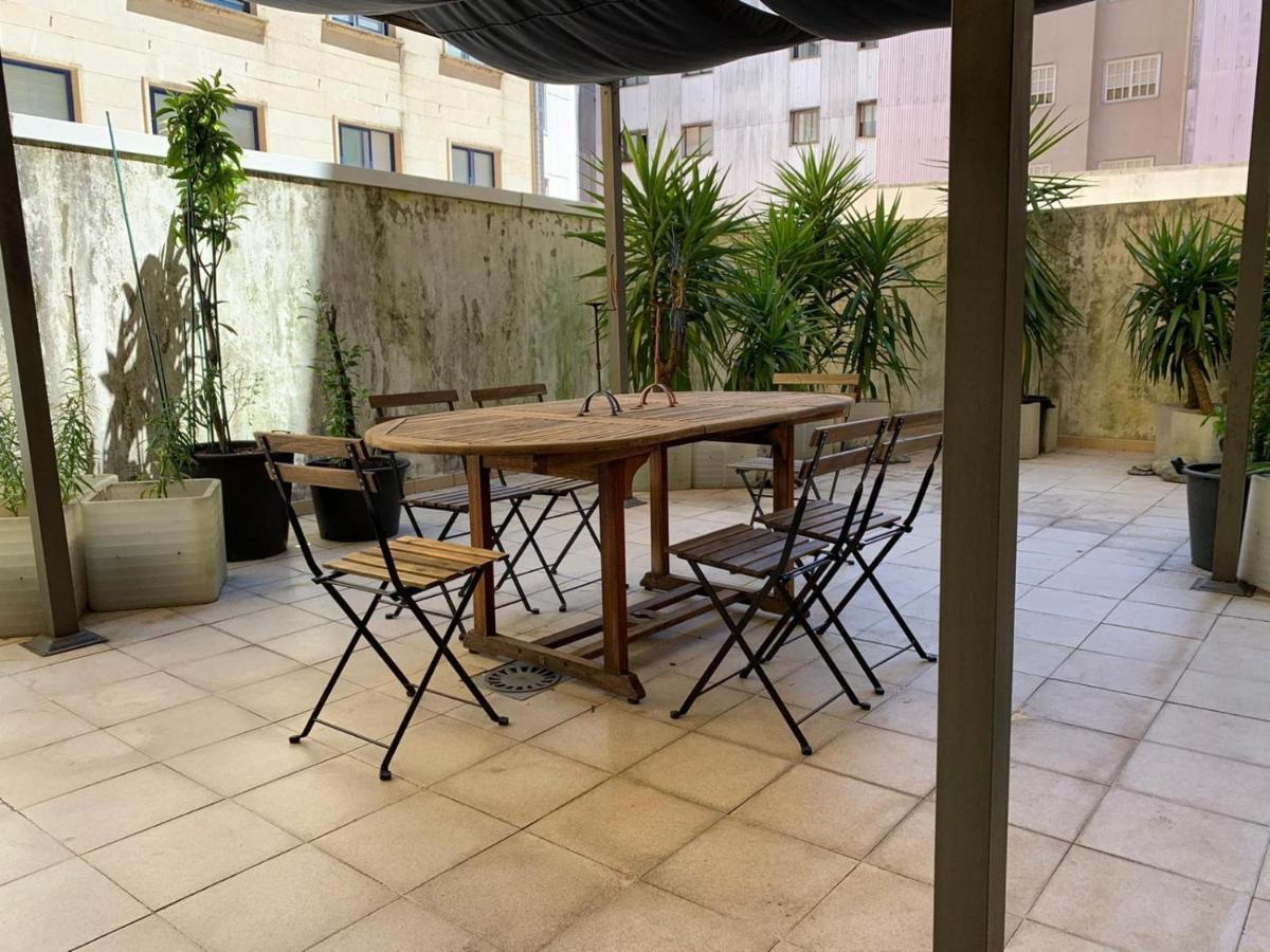 Apartament Impresionante Piso En El Centro De Pontevedra Con Terraza Y Parking Zewnętrze zdjęcie
